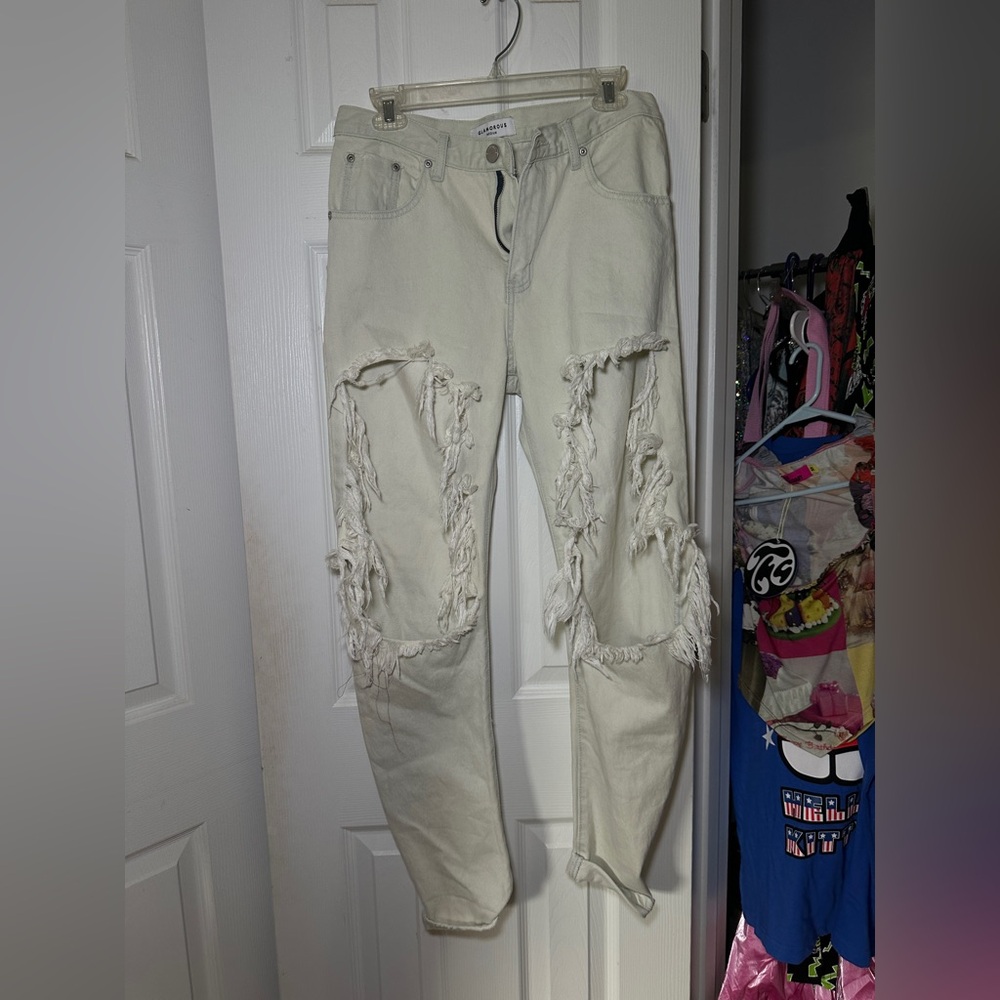 Glamorous distressed whitewash Jeans